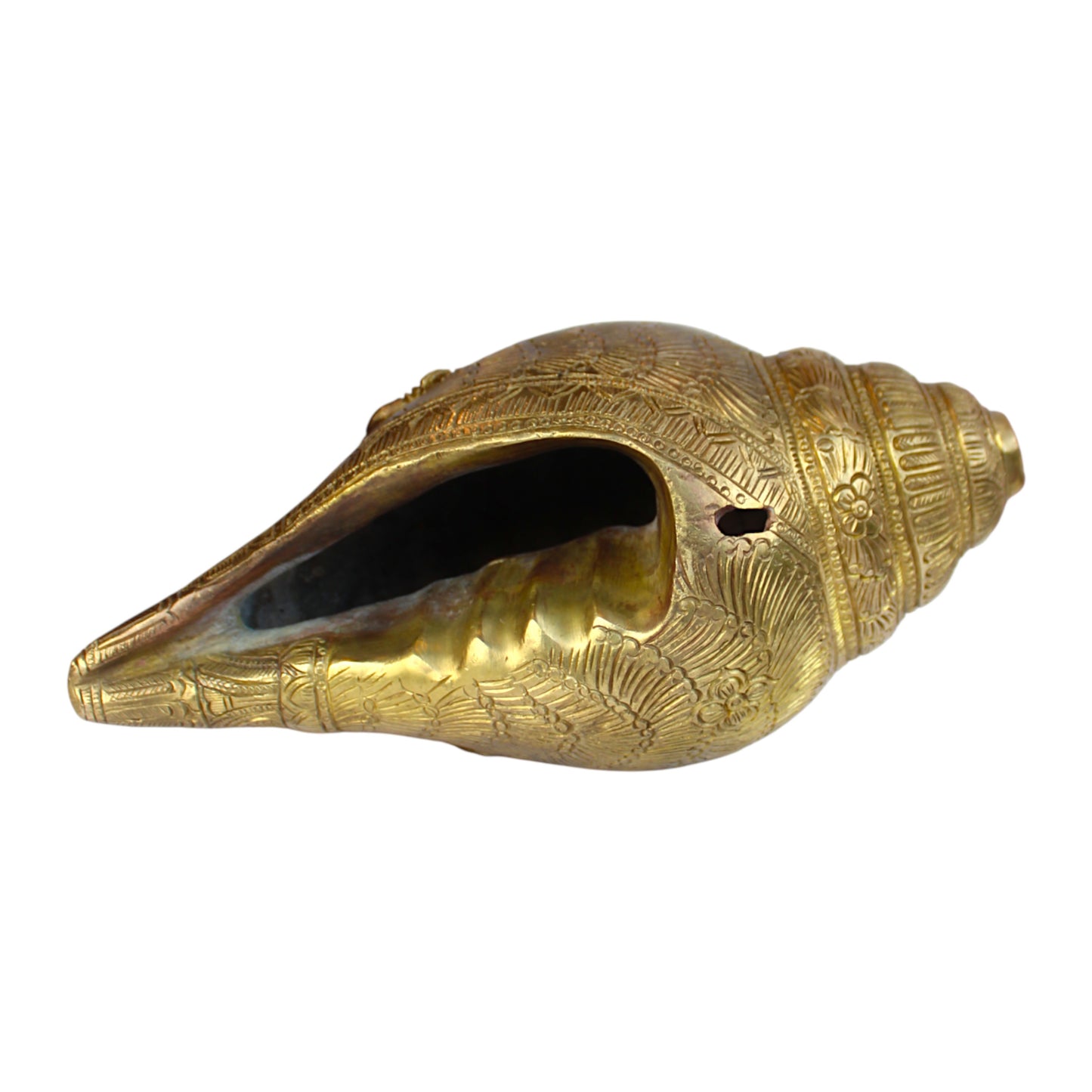 Brass Surya Shankh – Spiritual Conch Decor for Pooja & Home