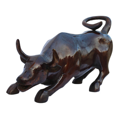 Handcrafted Bronze Bull Figurine – Symbol of Strength & Prosperity | Thar Arts & Furniture