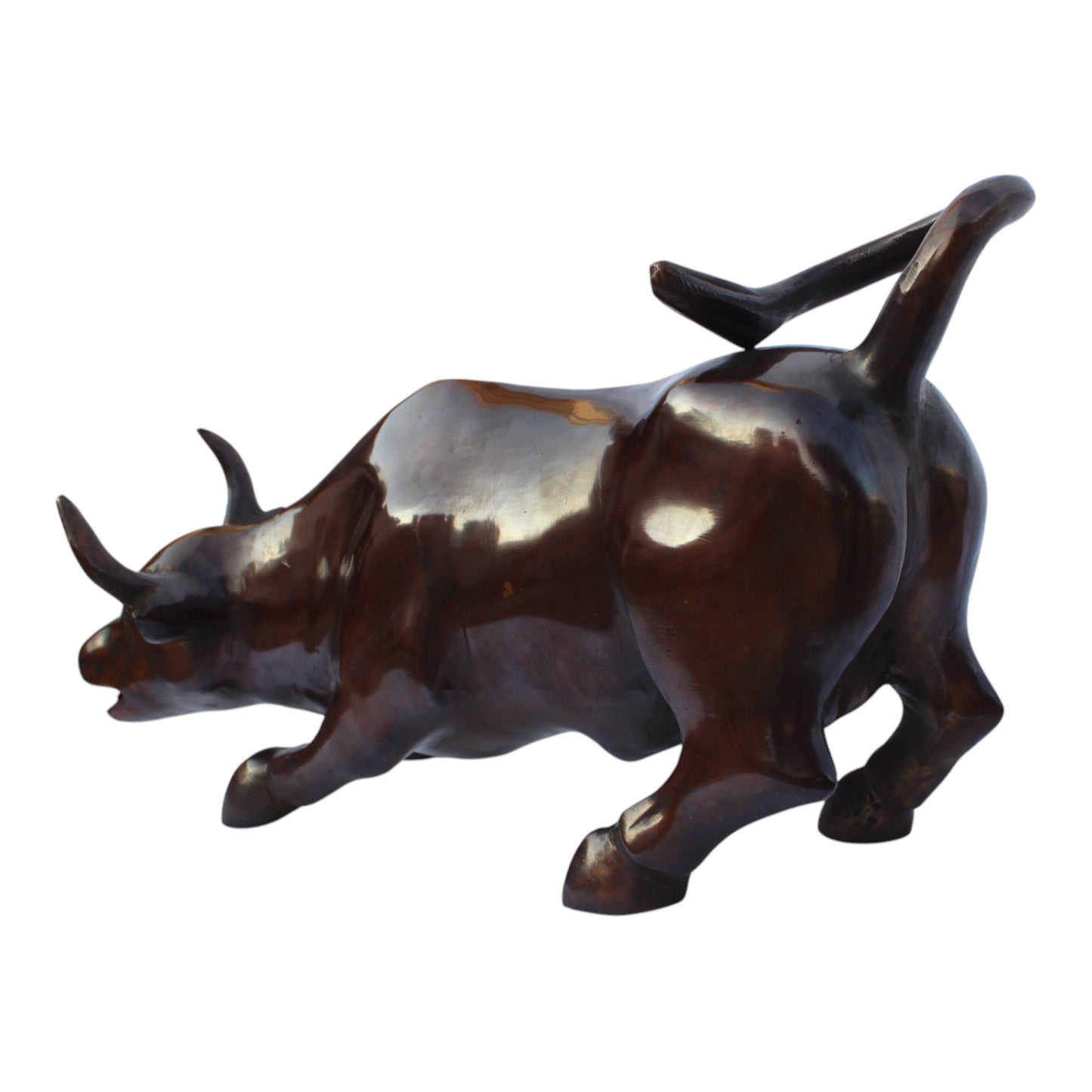 Handcrafted Bronze Bull Figurine – Symbol of Strength & Prosperity | Thar Arts & Furniture