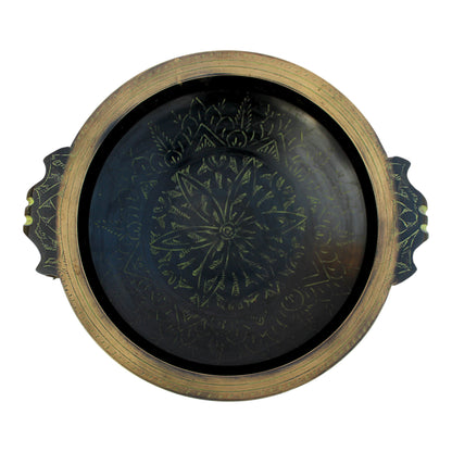 Handcrafted Brass Engraved Urli Bowl – Traditional Pooja & Home Decor | Thar Arts & Furniture