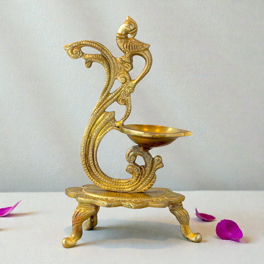 Brass Deepam – Traditional Pooja Lamp for Home Temple | Thar Arts & Furniture