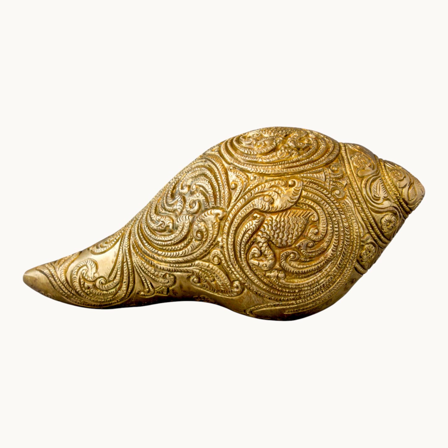Brass Vishnu Shankh Conch – Spiritual Brass Decor | Thar Arts & Furniture