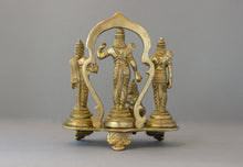 Thar Arts And Furniture - Ramdarbar Statue in Brass | Brass Engraved Auspicious Ram Darbar |Brass Bhagwan Ram Darbar with Sita Laxman Hanuman Idol Statue on Single Frame |Dussehra Puja Statue Durbar of Rama Sita Lakshman and Hanuman Brass