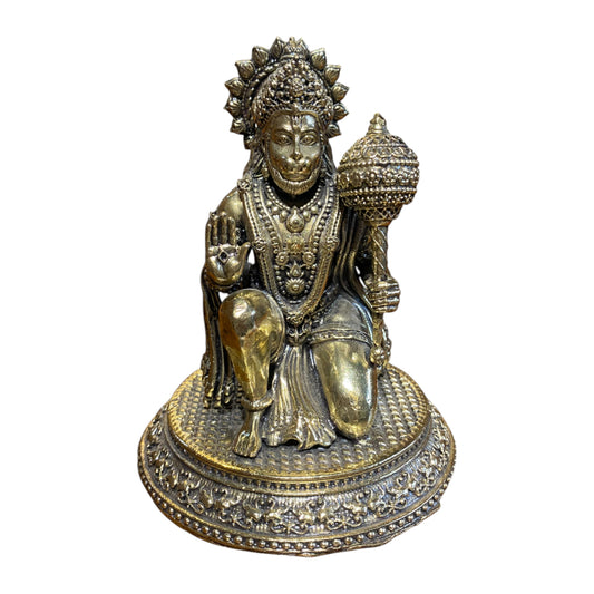 Thar Arts 100% Pure Brass Lord Hanuman Idol – Handcrafted Idol of Strength & Devotion
