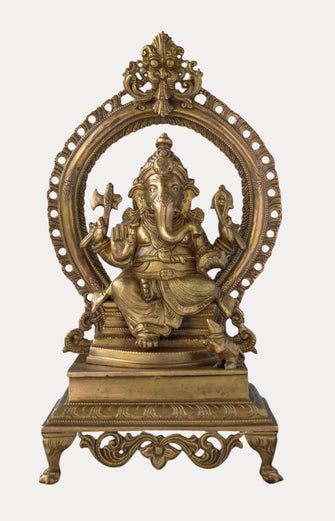 Thar Arts And Furniture - Brass Ganesha with Arch