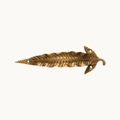 Thar Arts And Furniture - Leaf Design Brass Door Handle