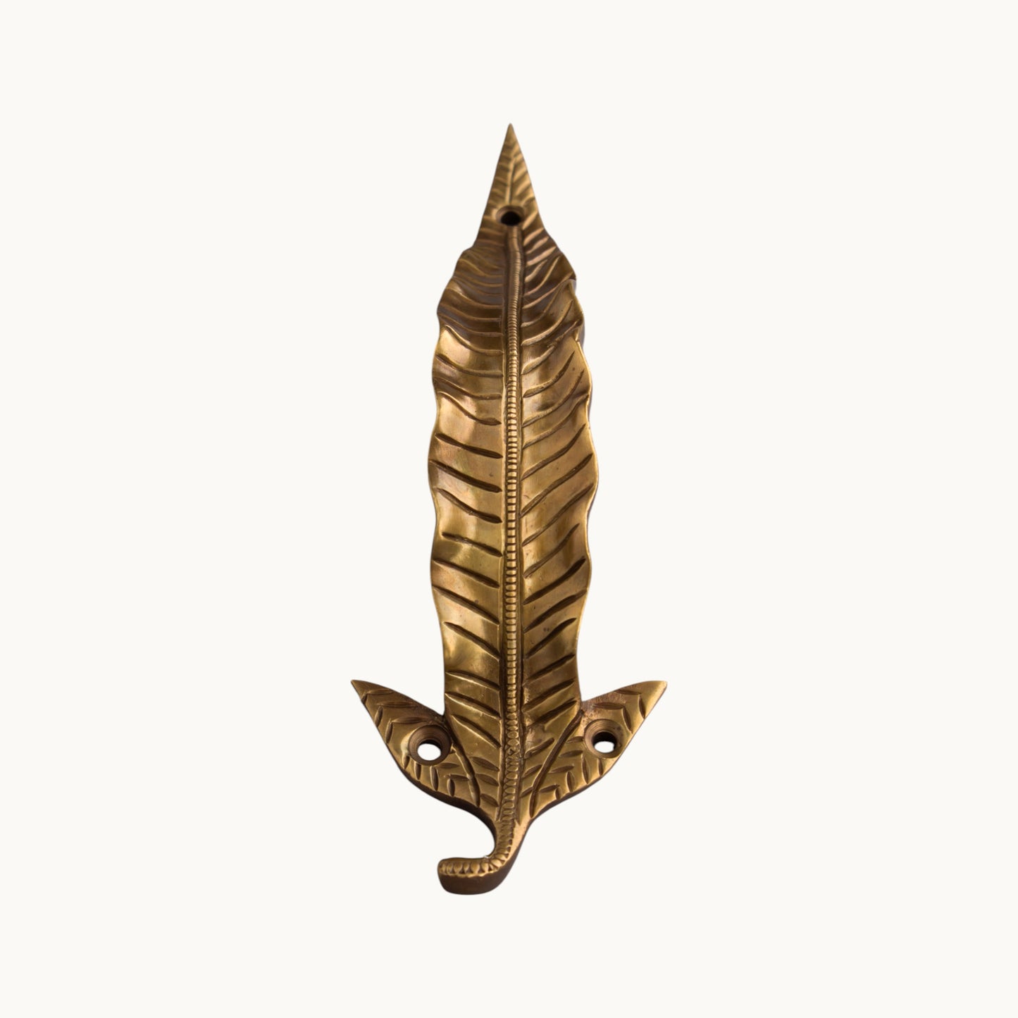 Thar Arts And Furniture - Leaf Design Brass Door Handle