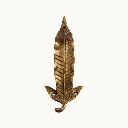 Thar Arts And Furniture - Leaf Design Brass Door Handle
