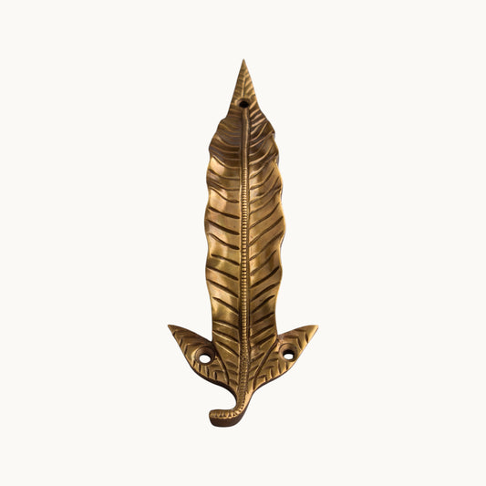 Thar Arts And Furniture - Leaf Design Brass Door Handle