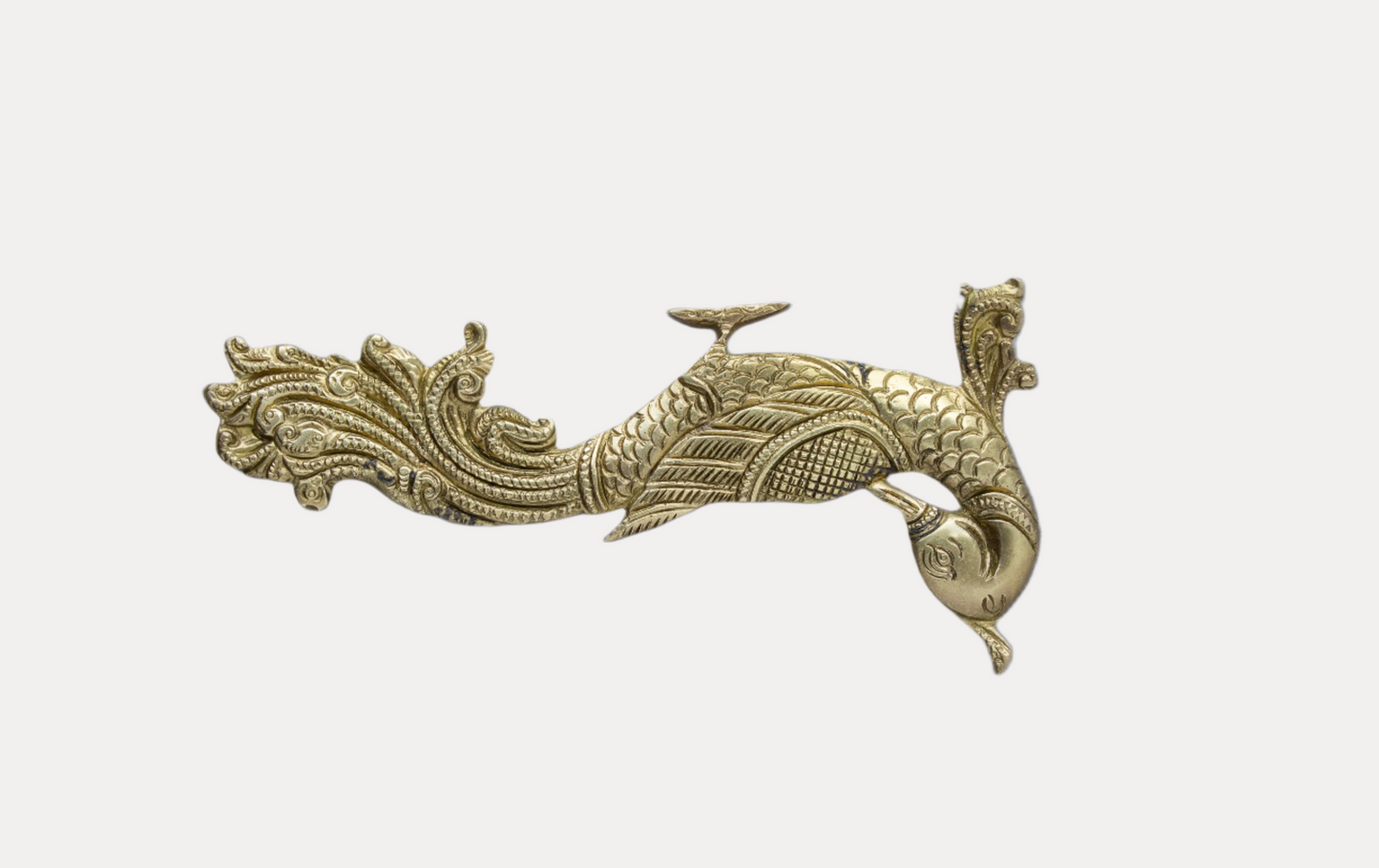 Thar Arts And Furniture - BIG Peacock Design Brass Door Handle |Brass Door Handle |Brass Peacock Design Door Handle for Home Office Entrance Door Decor Gift Items