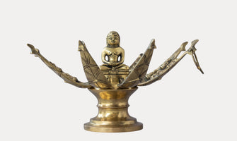 Thar Arts And Furniture - Brass Lord Mahavira Lotus Temple