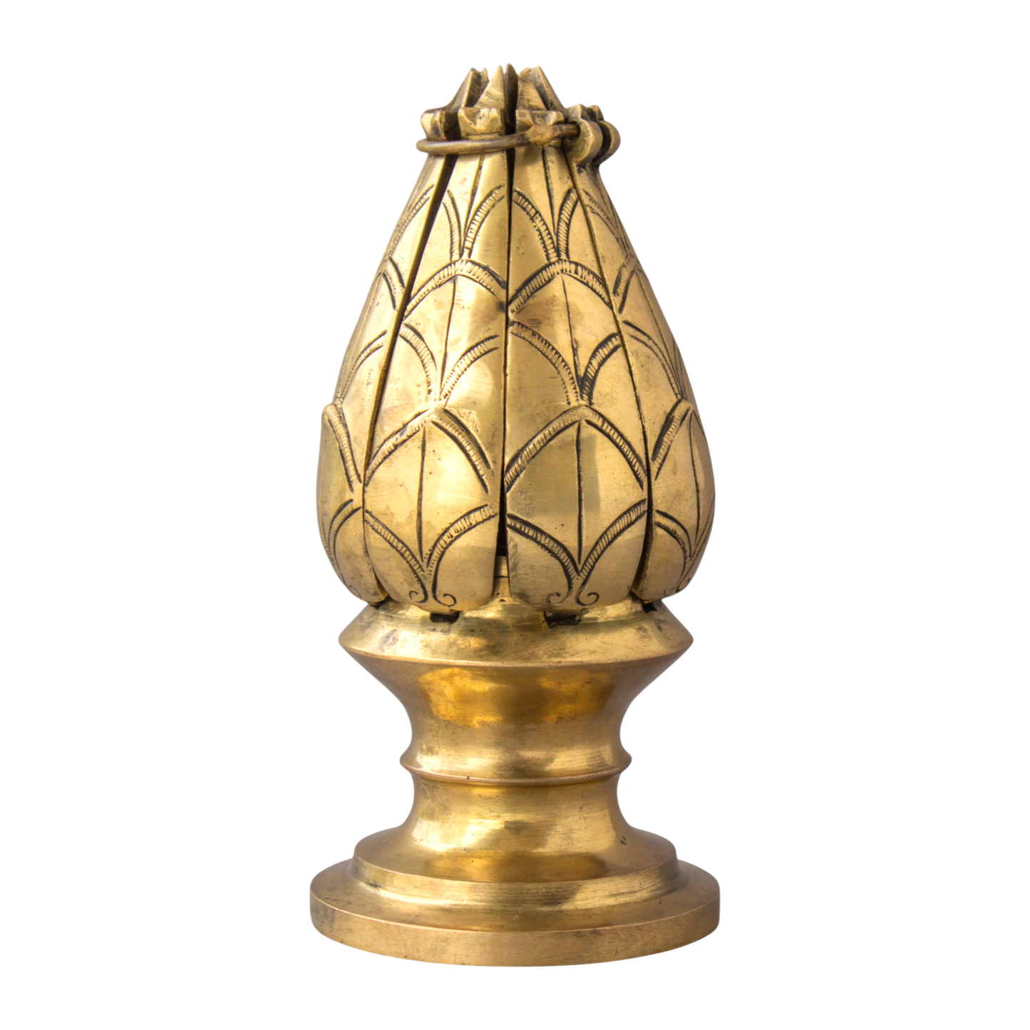 Brass Lord Mahavira Lotus Temple Statue – Jain Mahavir Idol