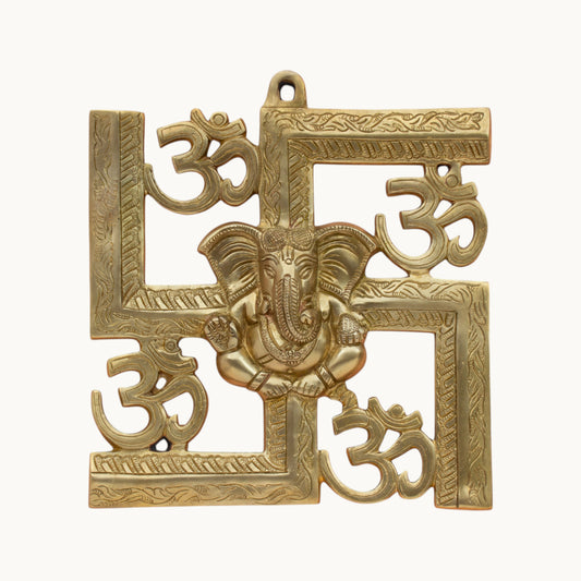 Thar Arts And Furniture - Ganesha Swastik Wall Hanging