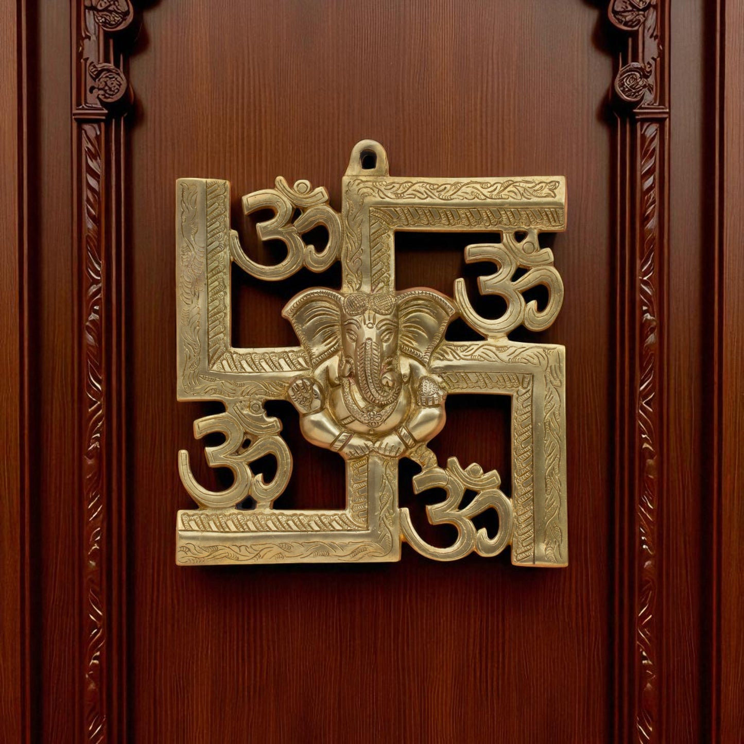Thar Arts And Furniture - Ganesha Swastik Wall Hanging