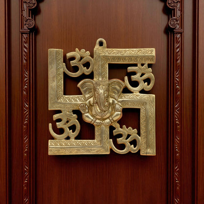Thar Arts And Furniture - Ganesha Swastik Wall Hanging