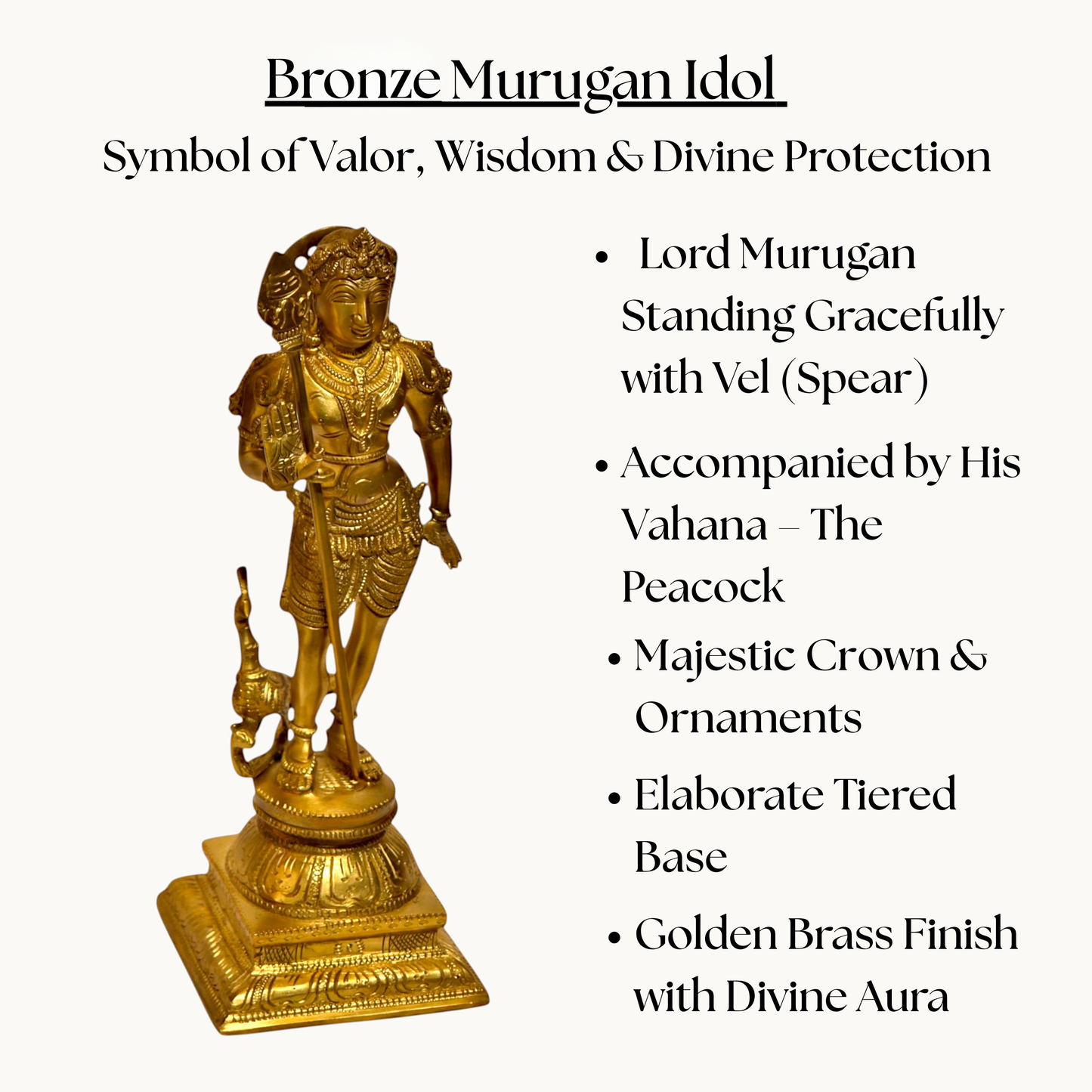 Thar Arts and Furniture- Bronze Murgan