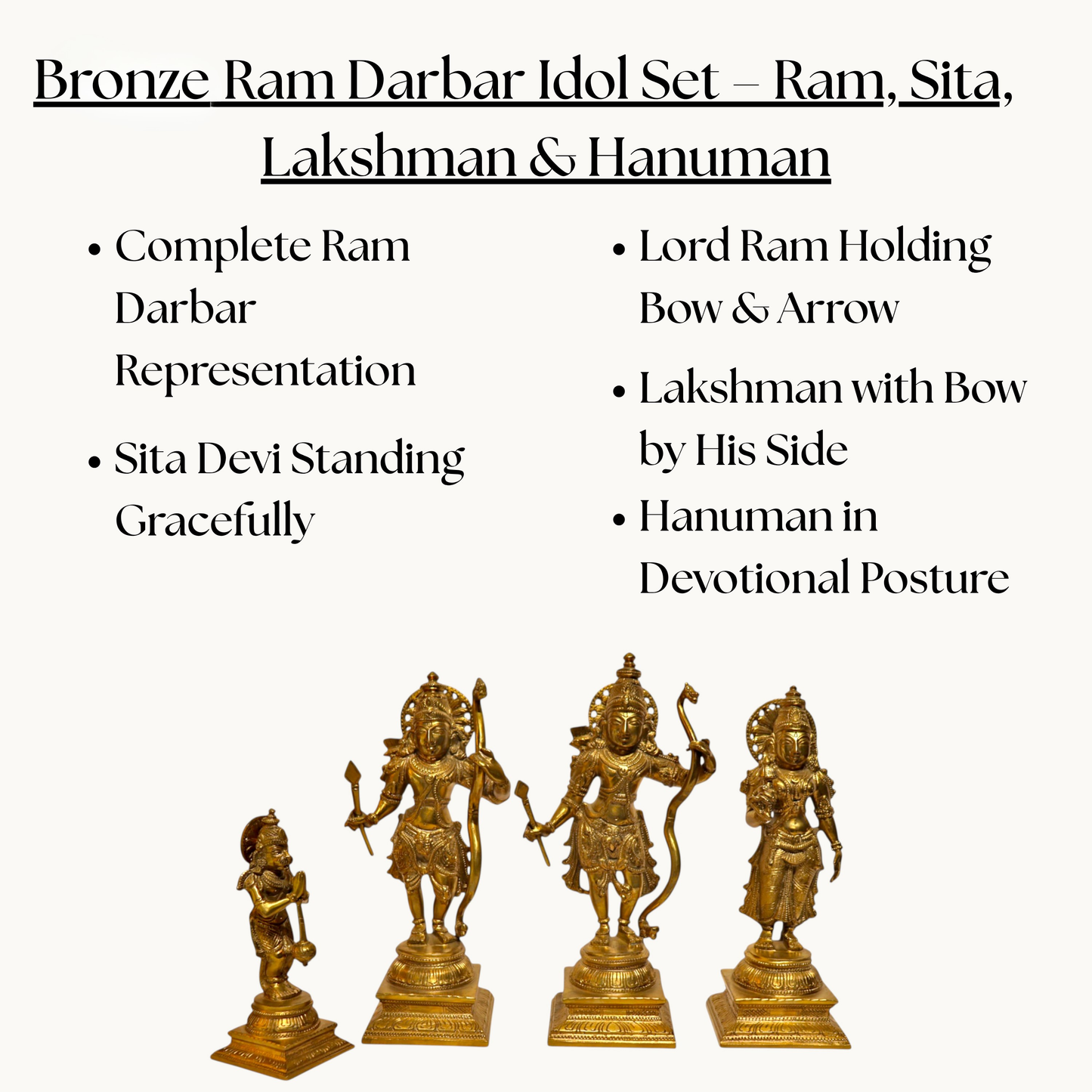 Thar Arts And Furniture -  Bronze Ram Darbar