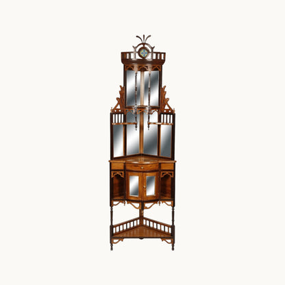 Thar Arts And Furniture - Teak Wood Dressing Table with Mirrors and Storage