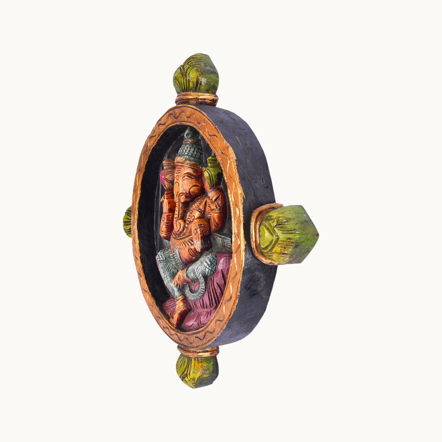 Thar Arts And Furniture-Lord Ganesh Wall Hanging | Ganesh Wall Hanging |  Ganesh Round