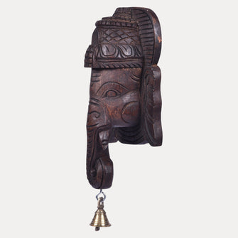 Thar Arts And Furniture - Vaagai Wooden Ganesha Mask Wall Hanging