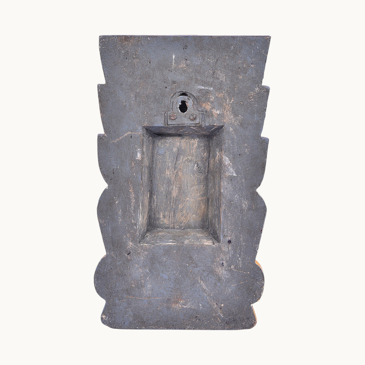 Handcrafted Wooden Lakshmi Face – Traditional Painted Decor