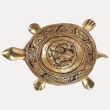 Thar Arts And Furniture - Brass Tortoise Ganesha