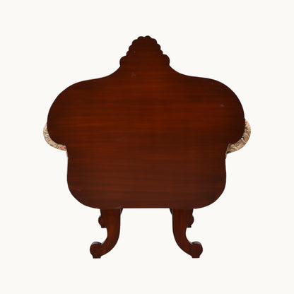Thar Arts And Furniture - Teak Wood Single Seater with Carving