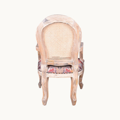 Thar Arts And Furniture - Natural Bamboo Cane Mudda Chair with armrest