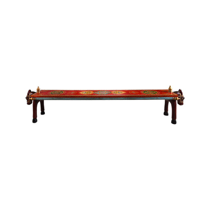 Thar Arts And Furniture - Wooden Hand Painted Horse Bench