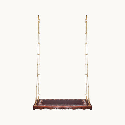 Thar Arts & Furniture - Rosewood Swing with Handmade Elephant art Design