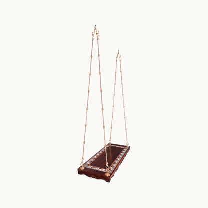 Thar Arts & Furniture - Rosewood Swing with Handmade Elephant art Design