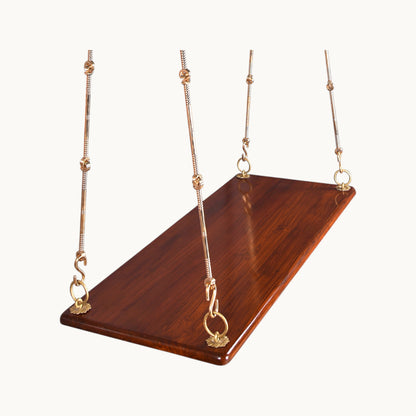 Thar Arts & Furniture – Teak Wood Swing in Honey finish (Plank)