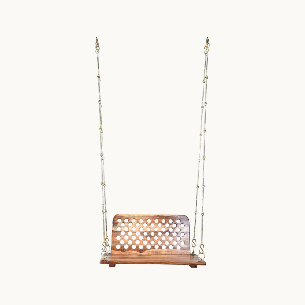 Sheesham Wood Swing with Back Rest