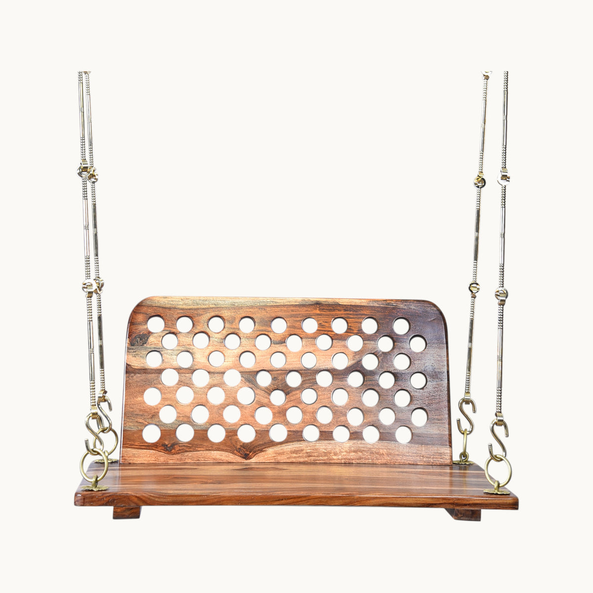 Sheesham Wood Swing with Back Rest