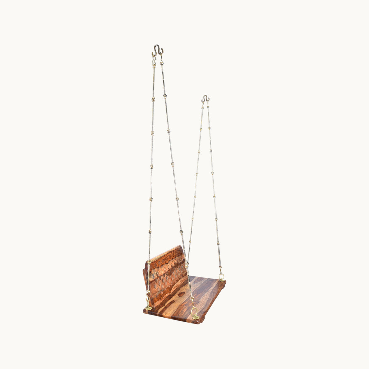 Sheesham Wood Swing with Back Rest