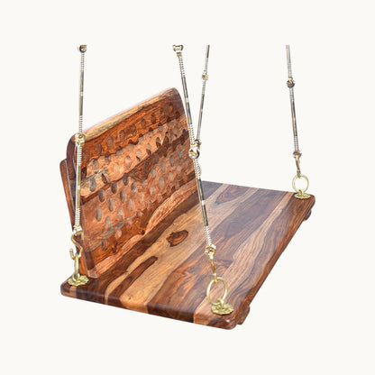 Sheesham Wood Swing with Back Rest