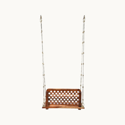 Sheesham Wood Swing with Back Rest