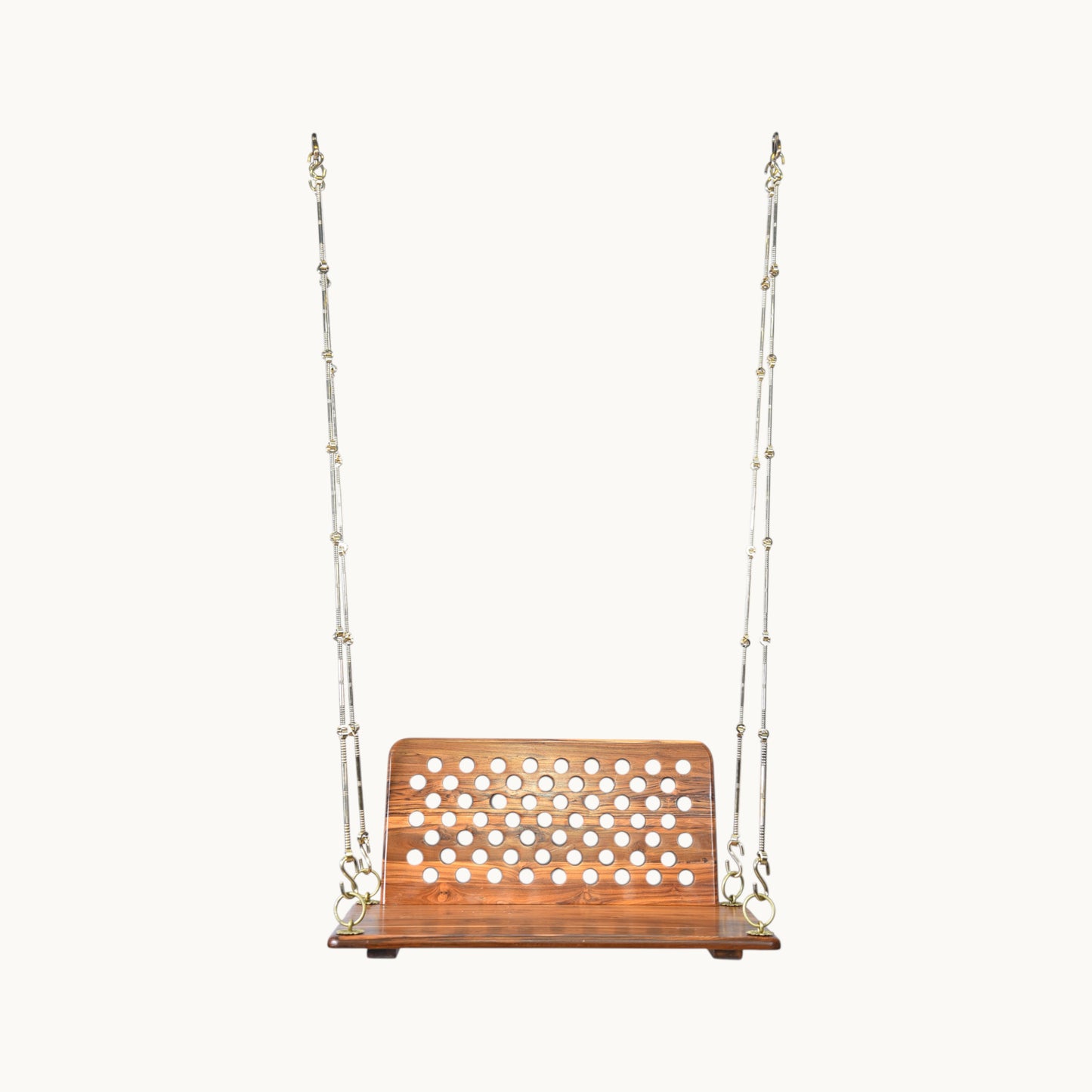 Thar Arts & Furniture - Teak Wood Wooden Swing with Back Rest