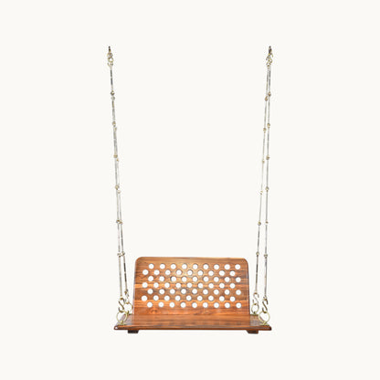 Thar Arts & Furniture - Teak Wood Wooden Swing with Back Rest