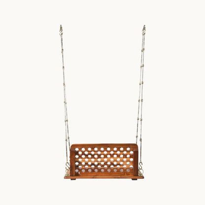 Thar Arts & Furniture - Teak Wood Wooden Swing with Back Rest
