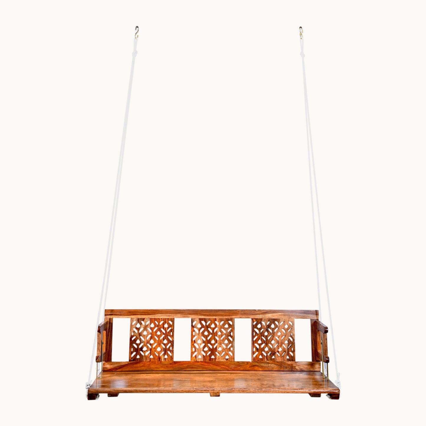 Thar Arts & Furniture - Solid Sheesham Wood Hand-Carved Swing