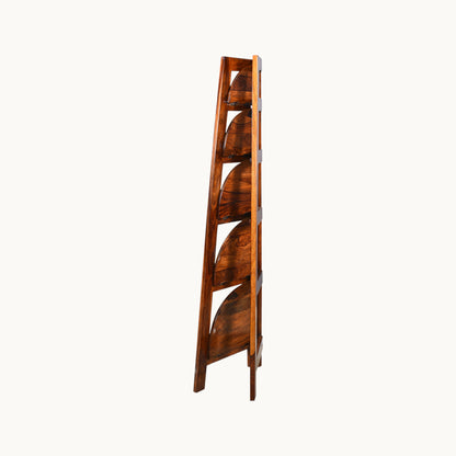 Thar Arts And Furniture - Sheesham Wood Corner Folding Bookshelf