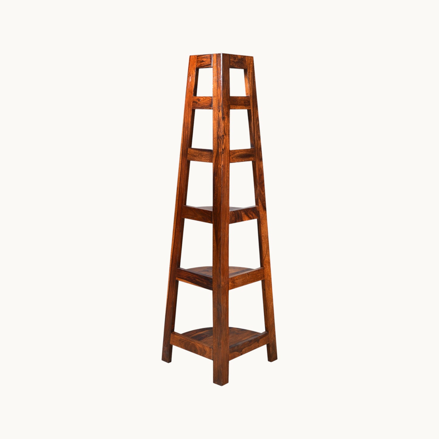 Thar Arts And Furniture - Sheesham Wood Corner Folding Bookshelf