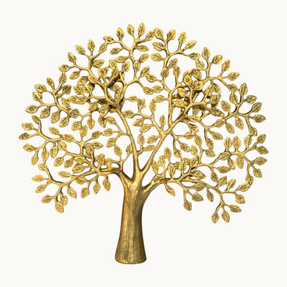 Thar Arts and Furniture - Brass Tree of Life Showpiece – Handcrafted Golden Tree Sculpture for Home & Office Décor