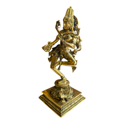 Brass Dancing Saraswati Idol – Spiritual Brass Statue for Home & Pooja