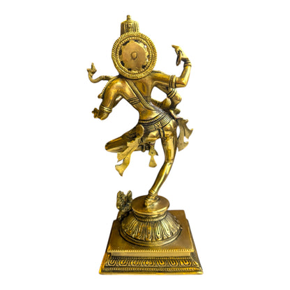 Brass Dancing Saraswati Idol – Spiritual Brass Statue for Home & Pooja