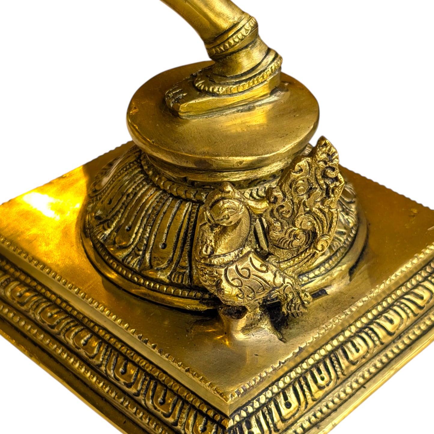 Brass Dancing Saraswati Idol – Spiritual Brass Statue for Home & Pooja
