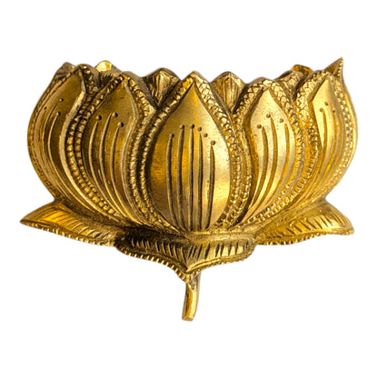 Brass Lotus Wall Decor – Decorative Brass Wall Hanging for Home & Pooja