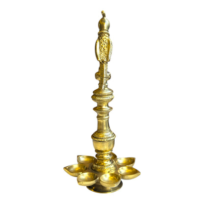 Brass Multi-Wick Deepam Collection – Traditional Oil Lamps for Pooja | Thar Arts & Furniture