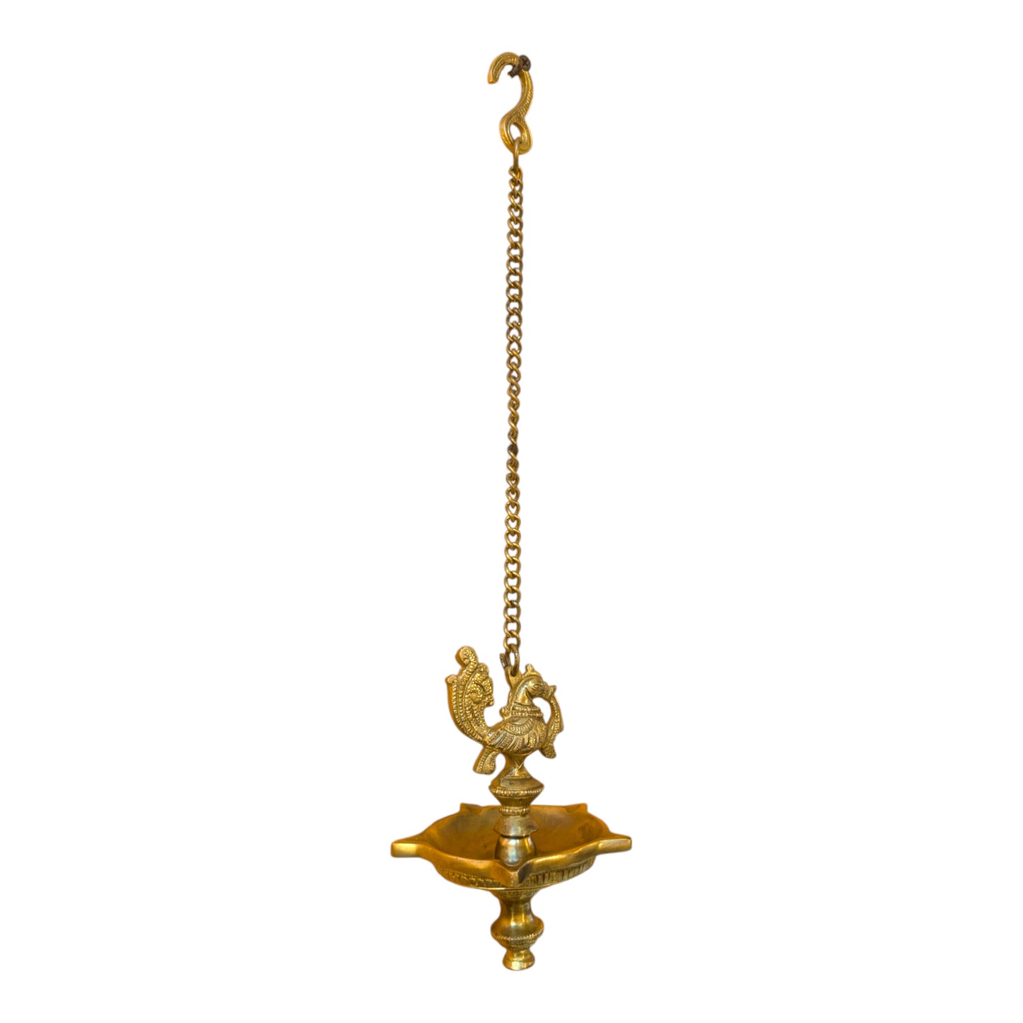 Brass Anna Bird Hanging Deepam – Peacock Hanging Oil Lamp for Pooja | Thar Arts & Furniture